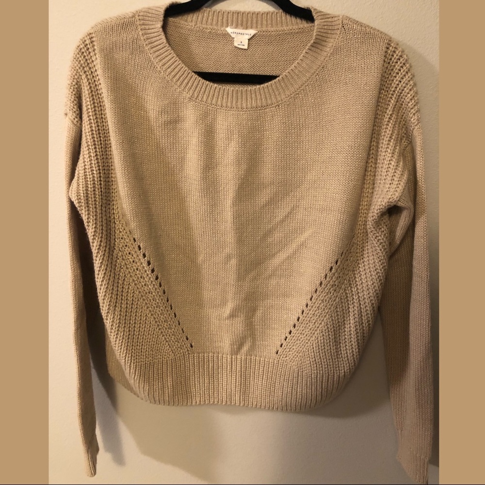 Aeropostale Beige Sweater